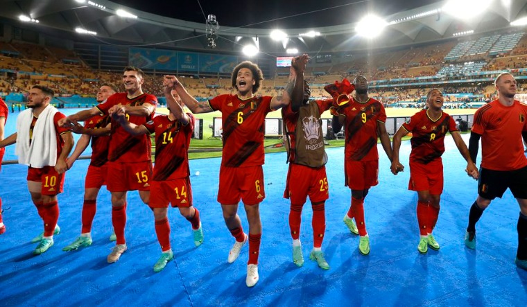 belgium players reuters